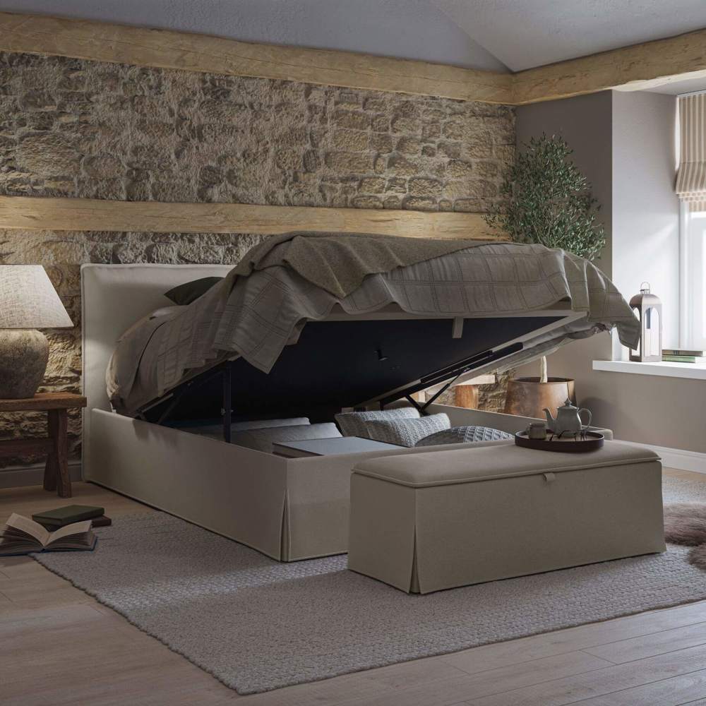 Orla Ottoman Box, Natural